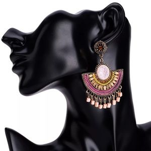 Beaded Vintage Bohemian Tassel Earrings